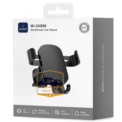 Giá Đỡ Điện Thoại Ô Tô Hiệu Wi Wu Gentleman Wi-CH058 – Chống Trượt, Chắc Chắn, Lắp Đặt Nhanh - Hàng Nhập Khẩu