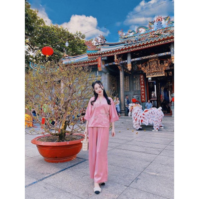 Đồ Lam Đi Chùa Lụa mịn mát L5