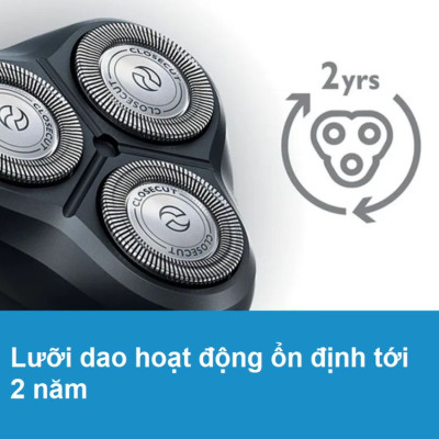 Máy cạo râu khô và ướt Philips S1560/81 Norelco Shaver 2100 - Hàng Chính Hãng