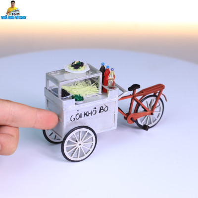 MÔ HÌNH TỰ LẮP RÁP DIY SÀI GÒN THU NHỎ - XE GỎI KHÔ BÒ - HR15