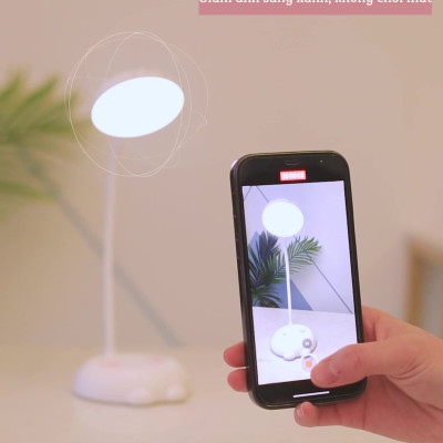 Đèn Bàn Học Đọc Sách Cho Bé FEIDASH TB27S - Chống Lóa, Chống Mỏi Mắt, Bảo Vệ Đôi Mắt Bé Khỏi Cận Thị - Họa Tiết Hình Mèo Con Cực Dễ Thương Tạo Cảm Giác Thích Thú Khi Ngồi Học - Điều Khiển Bằng Phím Cảm Ứng - Chế Độ Hẹn Giờ Tắt Tiện Dụng - Sạc USB An Toàn