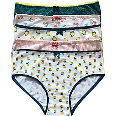 Combo 05 Quần Lót Nữ Cao Cấp Họa Tiết Trái Cây Dễ Thương QL0605 (Màu Ngẫu Nhiên)