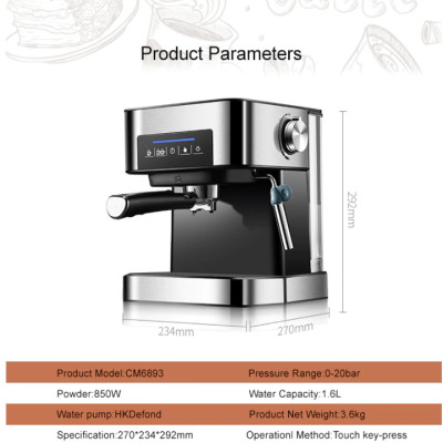 Máy pha cà phê Espresso BioloMix CM6863 - HÀNG NHẬP KHẨU