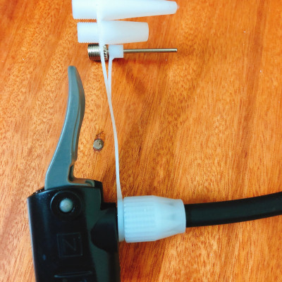 Bơm hợp kim nhôm loại đạp chân dùng cho xe đạp, xe máy, ô tô, tặng kèm kim bơm banh