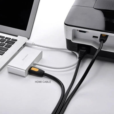 Ugreen UG10438MD109TK Màu Trắng Bộ chuyển đổi Mini displayport sang HDMI + VGA + DVI cao cấp - HÀNG CHÍNH HÃNG