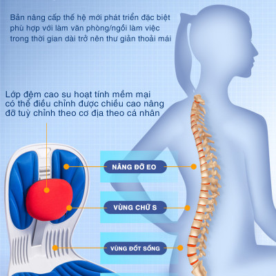 Ghế Chỉnh Dáng Ngồi Công Thái Học OFFICE CHILL Ngồi Thẳng Đúng Tư Thế Chống Đau Lưng Gù Lưng Ghế Thế Hệ Mới Bảo Hành 90 Ngày