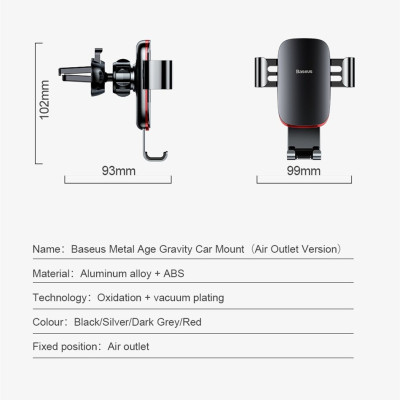 Giá Đỡ Điện Thoại Trên Ô tô Phù Hợp Tất Cả Các Loại Điện Thoại Hàng Chính Hãng Baseus