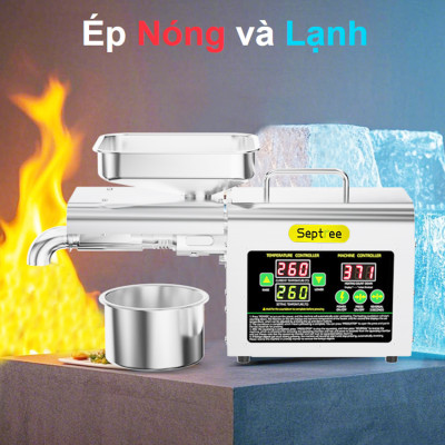 Máy ép dầu ăn thực vật chuyên dụng, dùng trong gia đình. Thương hiệu Mỹ cao cấp Septree - T2S -  HÀNG CHÍNH HÃNG