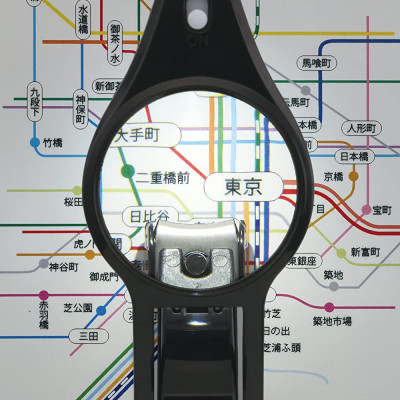 Combo 02 Bộ bấm cắt móng tay kèm kính lúp phiên bản cao cấp KAI Magoroku size M hàng Made in Japan #HC1829M