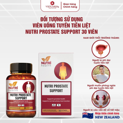 Viên Uống Tuyến Tiền Liệt NUTRI PROSTATE SUPPORT 30 Viên