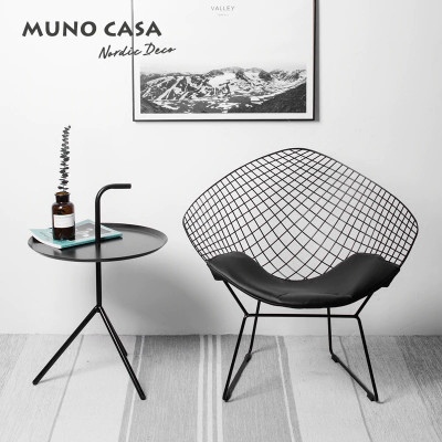 Ghế thư giãn Diamond 2 thép sơn tĩnh điên màu trắng có thể dùng ngoài trời - outdoor và trong nhà indoor HCM 