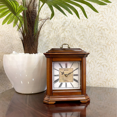 Đồng hồ để bàn Nhật Bản Rhythm CRG114NR06 – Kt 15.2 x 19.7 x 8.0cm, 600g Vỏ gỗ