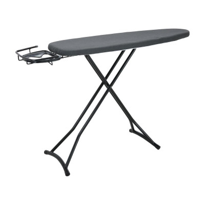Bàn Để Ủi, Cầu Là Quần Áo ERNEST Dạng Đứng Gấp Gọn, Vỏ Cách Nhiệt, Tích Hợp Vị Trí Ủi Tay Áo,7 Cấp Độ Nâng, Màu Đen Sang Trọng Kích Thước 129x35,5x82 CM  | Index Living Mall | Nhập Khẩu Thái Lan - Phân Phối Độc Quyền Tại Việt Nam