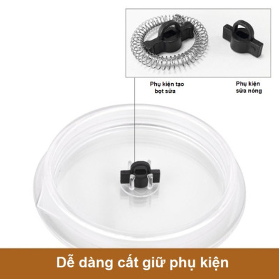 Máy tạo bọt sữa thương hiệu Chulux QF-MF223BA 500W - HÀNG NHẬP KHẨU