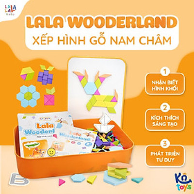 Đồ Chơi Xếp Hình Gỗ Nam Châm Lala Wooderland Phát Triển Tư Duy Sáng Tạo – Lalala Baby