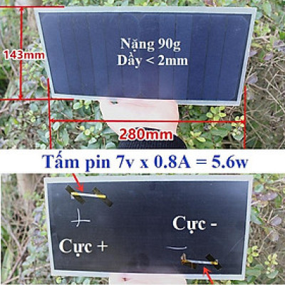 Tấm pin MONO năng lượng mặt trời 6v-5w