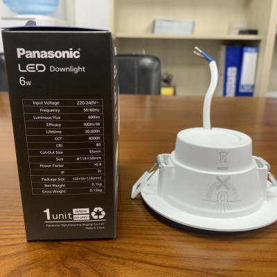 ĐÈN PANASONIC - SP DOWNLIGHT 6W (4000K) - SIÊU SÁNG - SIÊU TIẾT KIỆM - HÀNG CHÍNH HÃNG PANASONIC