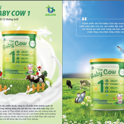 Combo 4 lon Sữa Non The Baby Cow 1 (900gr)