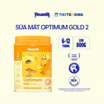 Sữa bột Vinamilk Optimum Gold 2 800g