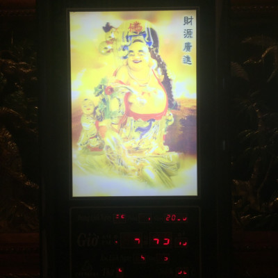 Tranh lịch vạn niên 3D đèn led phật di lặc - 801