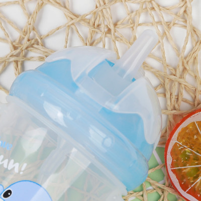 Bình tập uống cho bé từ 6 tháng tuổi KUKU chống sặc nhựa PP cao cấp 220ml ku5462