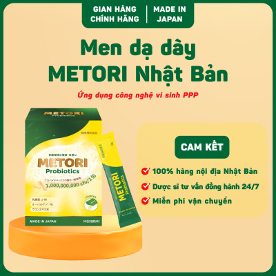 Men dạ dày METORI Nhật Bản - Ứng dụng công nghệ vi sinh PPP, hộp 20 gói