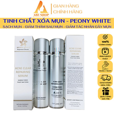 Tinh Chất Mụn PEONY WHITE 40ml - 45ml- Giảm Mụn - Loại Bỏ Các Yếu Tố Gây Mụn 24h - Cân Bằng Da - Se Khít Lỗ Chân Lông
