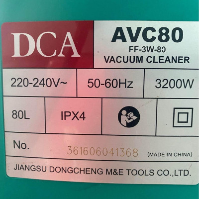 MÁY HÚT BỤI 3200W DCA AVC80 - HÀNG CHÍNH HÃNG