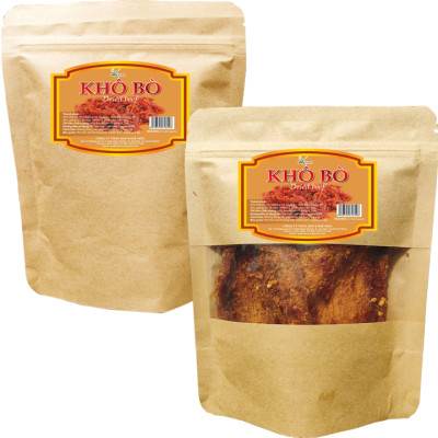 Khô Bò Miếng Loại Ít Cay Mềm Thương Hiệu SK FOOD - Bịch 500G