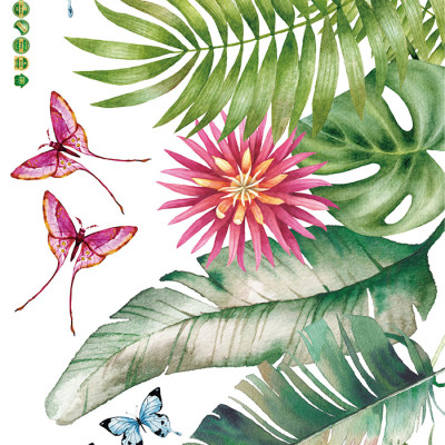 Decal dán tường hoa lá SK2025AB