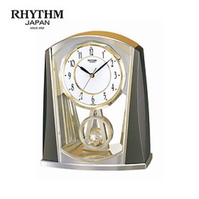Đồng hồ để bàn Nhật Bản Rhythm 4RP772WR08 Kt 17.8 x 21.3 x 7.6cm, 750g Vỏ nhựa, Dùng Pin