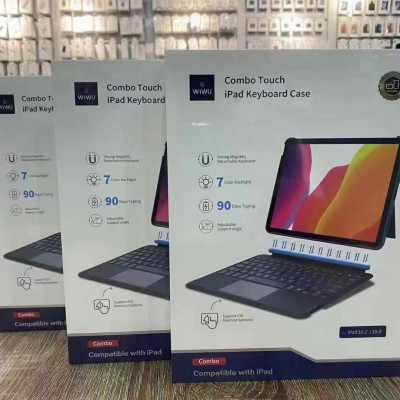 Bao bàn phím Wiwu Combo Touch Cho Ipad Thiết Kế Tinh Tế Và Hiện Đại, Có Thể Tách Rời Bàn Phím Và Ốp, Kết Nối Bluetooth - Hàng Chính Hãng