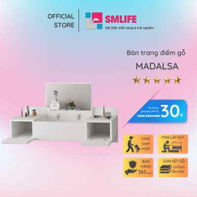 Bàn trang điểm gương lật độc đáo SMLIFE Madalsa