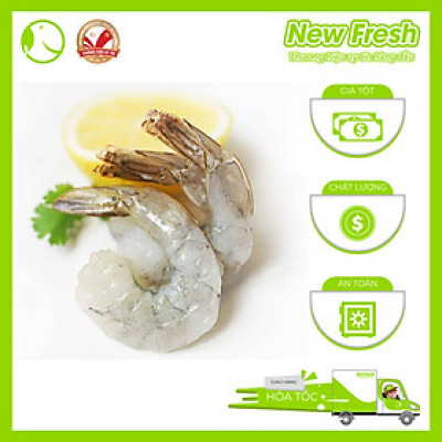  [GIAO NHANH HCM] Tôm Sú Sinh Thái Hữu Cơ Lột Vỏ Còn Đuôi Size Lớn - Hộp 500Gr