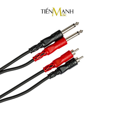 Cặp Dây Cáp Loa Kiểm Âm Hosa Stereo TRS 2 Đầu 6ly TS Mono Sang 2 Hoa Sen RCA CPR-201, CPR-202, CPR-203, CPR-204, CPR-206 Cable 1/4 in Hàng Chính Hãng - Kèm Móng Gẩy DreamMaker