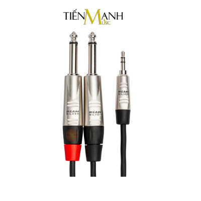 Dây Chia Tín Hiệu Chữ Y Hosa Pro Rean by Neutrik Dài 3m Đầu 3ly Stereo TRS Sang 2 Đầu 6ly Mono TS HMP-010Y Cable 1/4 in Hàng Chính Hãng