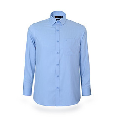 Áo sơ mi nam tay dài form suông Khatoco A1MD498T1-CNMK514-2605-D