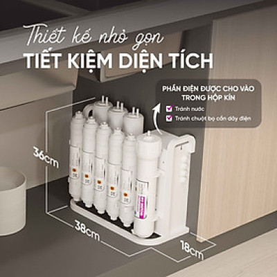 Máy lọc nước để gầm không tủ - Hàng chính hãng Mutosi MP-192