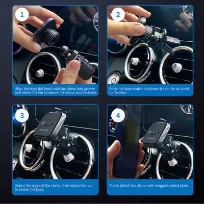 Giá đỡ Choetech H042 điện thoại Mag-netic kẹp khe gió trên ô tô (Hàng chính hãng)