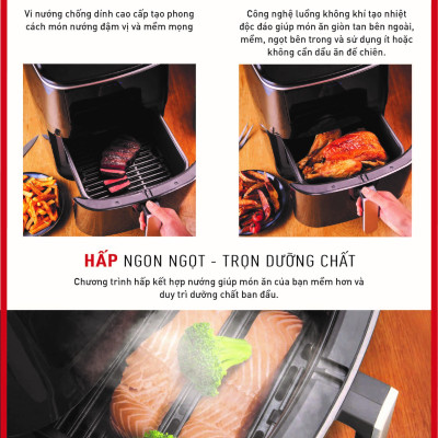 Combo Nồi chiên nướng và hấp 3 trong 1 Easy Fry & Steam FW201815 & Chảo chiên sâu lòng Tefal Natura B2266595 26cm - Hàng chính hãng