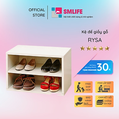 Kệ giầy nhỏ gọn bằng gỗ công nghiệp MDF SMLIFE Rysa
