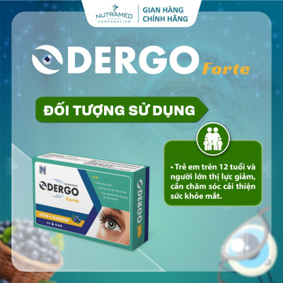 Viên uống Odergo Forte hỗ trợ bảo vệ mắt, tăng cường thị lực (30 viên) - Nutramed