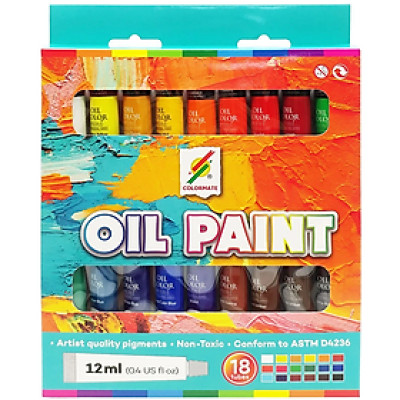 Colormate 18 Tuýp Màu Sơn Dầu