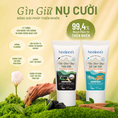 Kem Đánh Răng Thảo Dược Thuần Chay Quế Cam Thảo - Sạch Mảng Bám, Giảm Ê Buốt 60 Gram