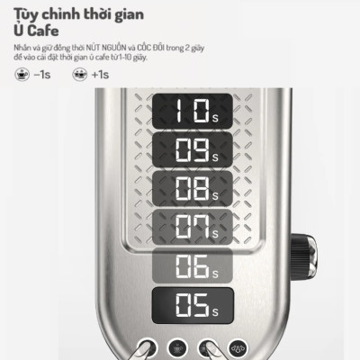 Máy pha cà phê bán tự động Espresso, Cappuccino, Latte thương hiệu Mỹ cao cấp HiBREW H10B - Hàng Nhập Khẩu