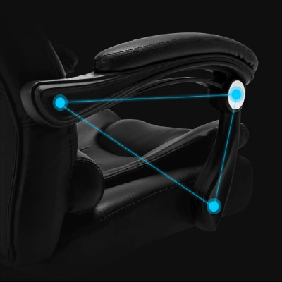 Ghế xoay văn phòng nâng hạ độ cao, có chức năng matxa, có gác chân, da PU cao cấp - Bảo Hành 2 Năm