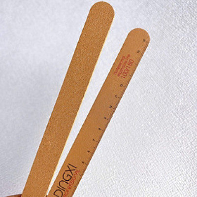 Dũa DINGXI Có Thước Đo Loại Dày Nhiều Form Vuông, Thẳng, Bầu, Kim Cương Màu Nâu Da Bò Cao Cấp Có Kẻ Vạch Làm Nail Chuyên Nghiệp