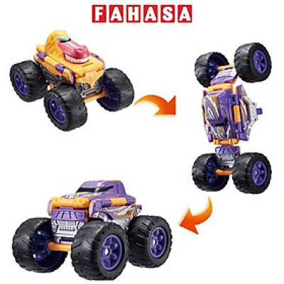 Đồ Chơi Xe Biến Hình Transracers 2-in-1 Monster Gorilla Truck - Khỉ Đột Tinh Nghịch - Vecto VN463875A-04