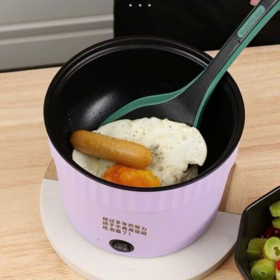 Nồi Lẩu Điện Mini Đa Năng 1.5L, Ca Nấu Mì, Cốc Ăn Lẩu Cô Đơn 500W, Chống Dính Vân Đá - HÀNG CHÍNH HÃNG MINIIN