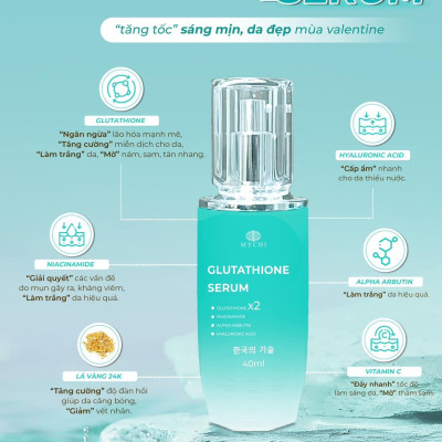 Serum Mychi - serum cấy trắng lá vàng 24k cam kết hàng chính hãng